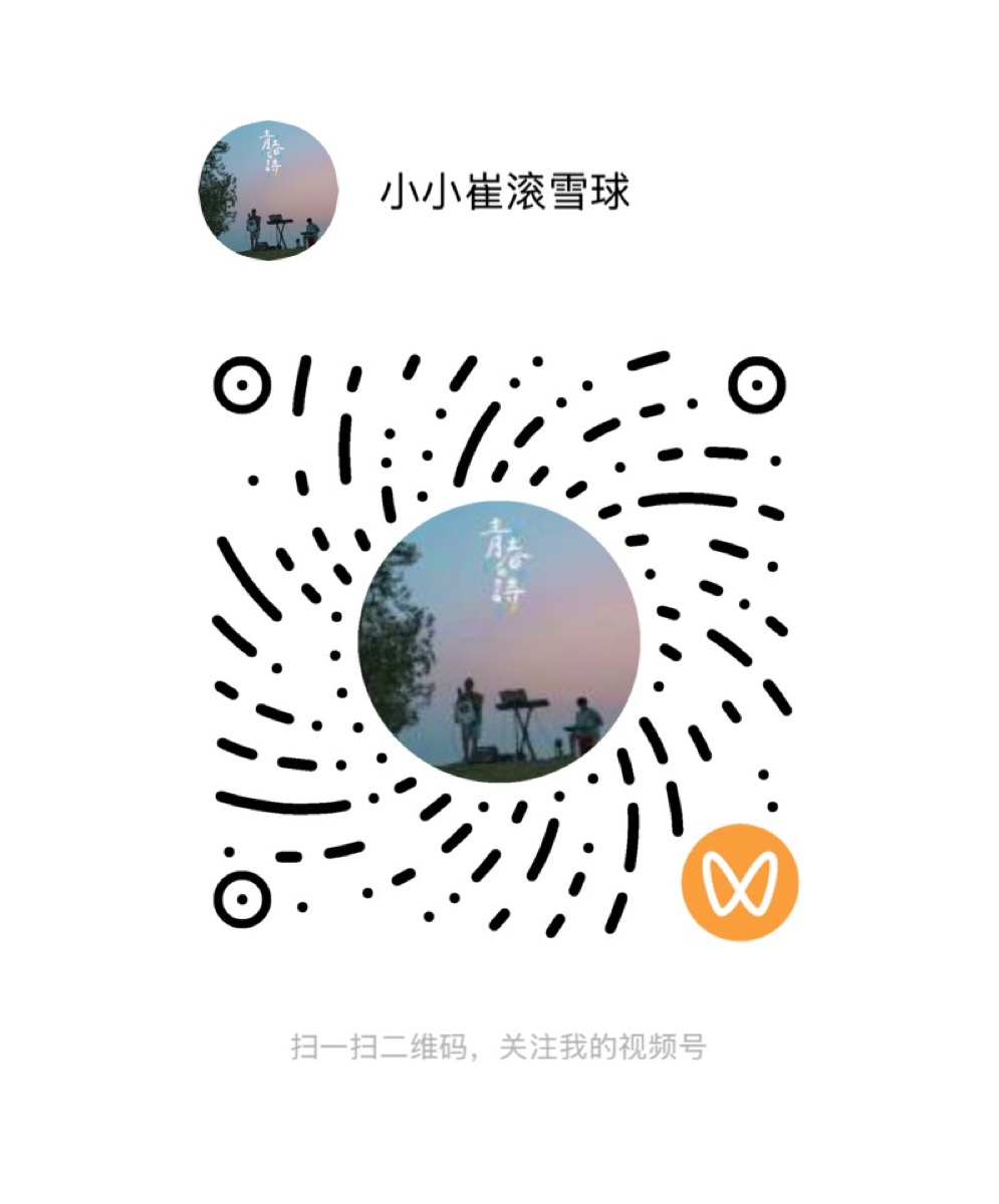 小小崔滚雪球视频号二维码